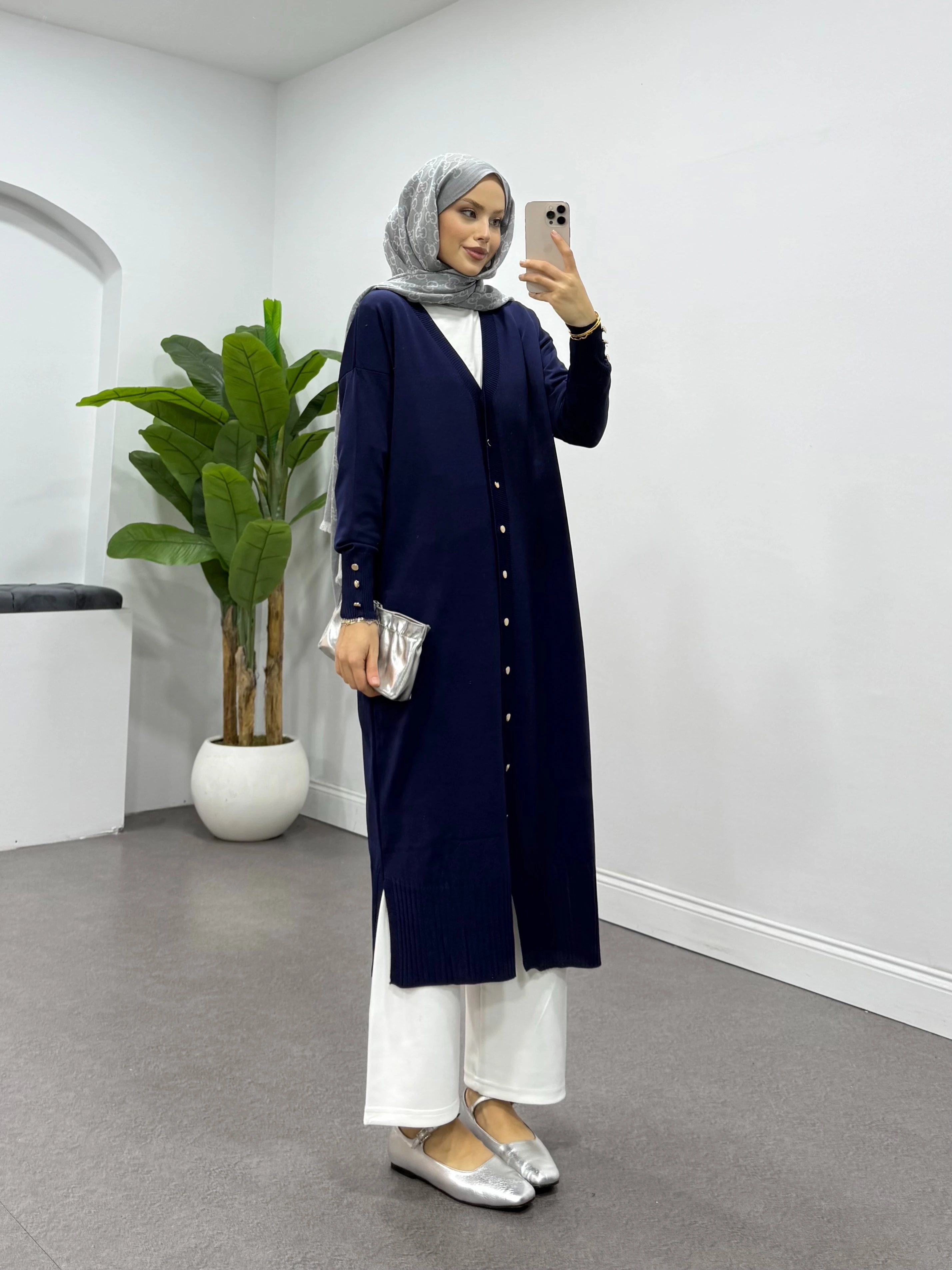 Sedef Hırka Lacivert 