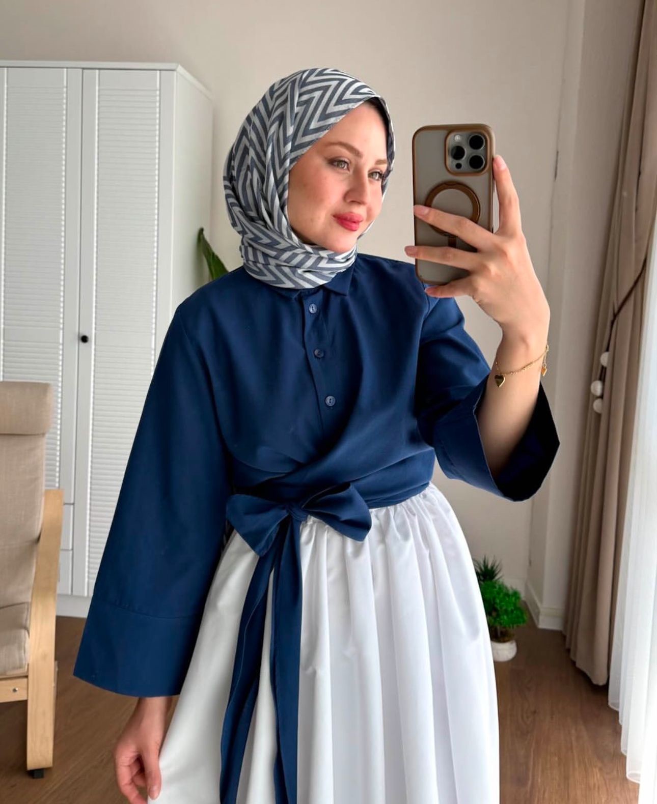 Bağlamalı Gömlek Lacivert 