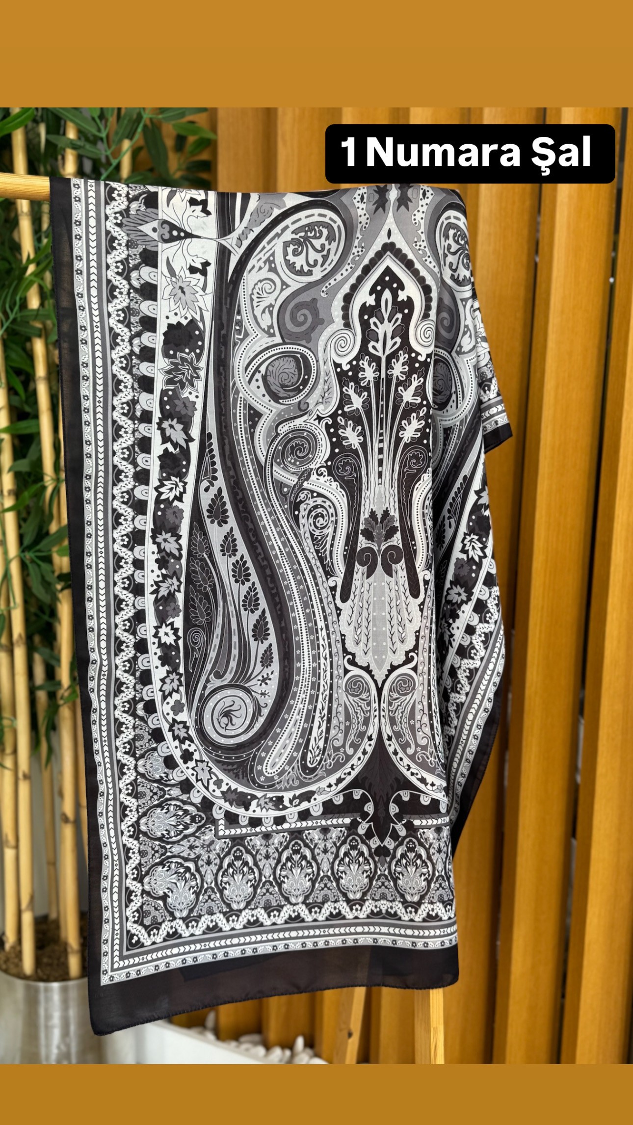 1 Numara Desenli Şal