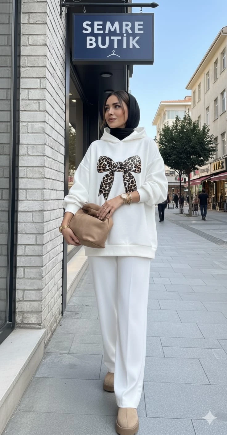 Kurdele Takım Beyaz 