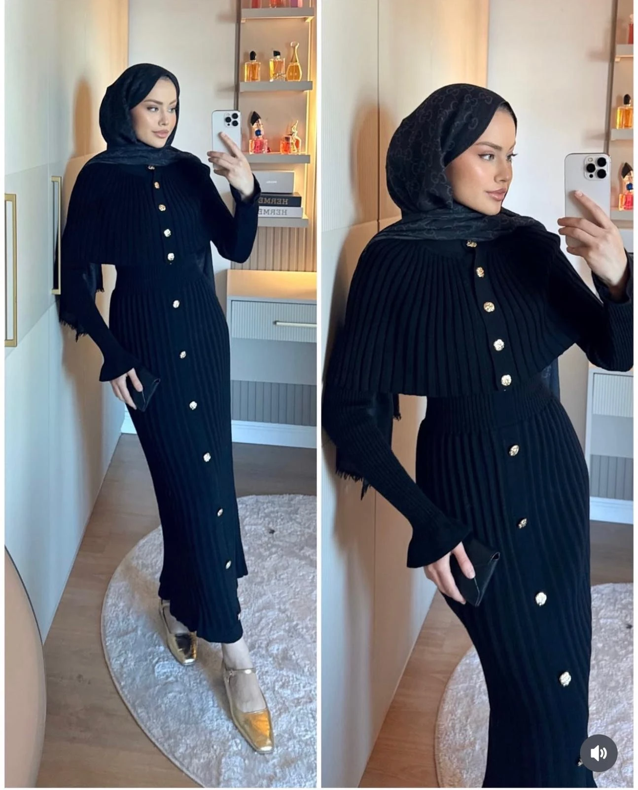 Pelerin Elbise Lacivert 