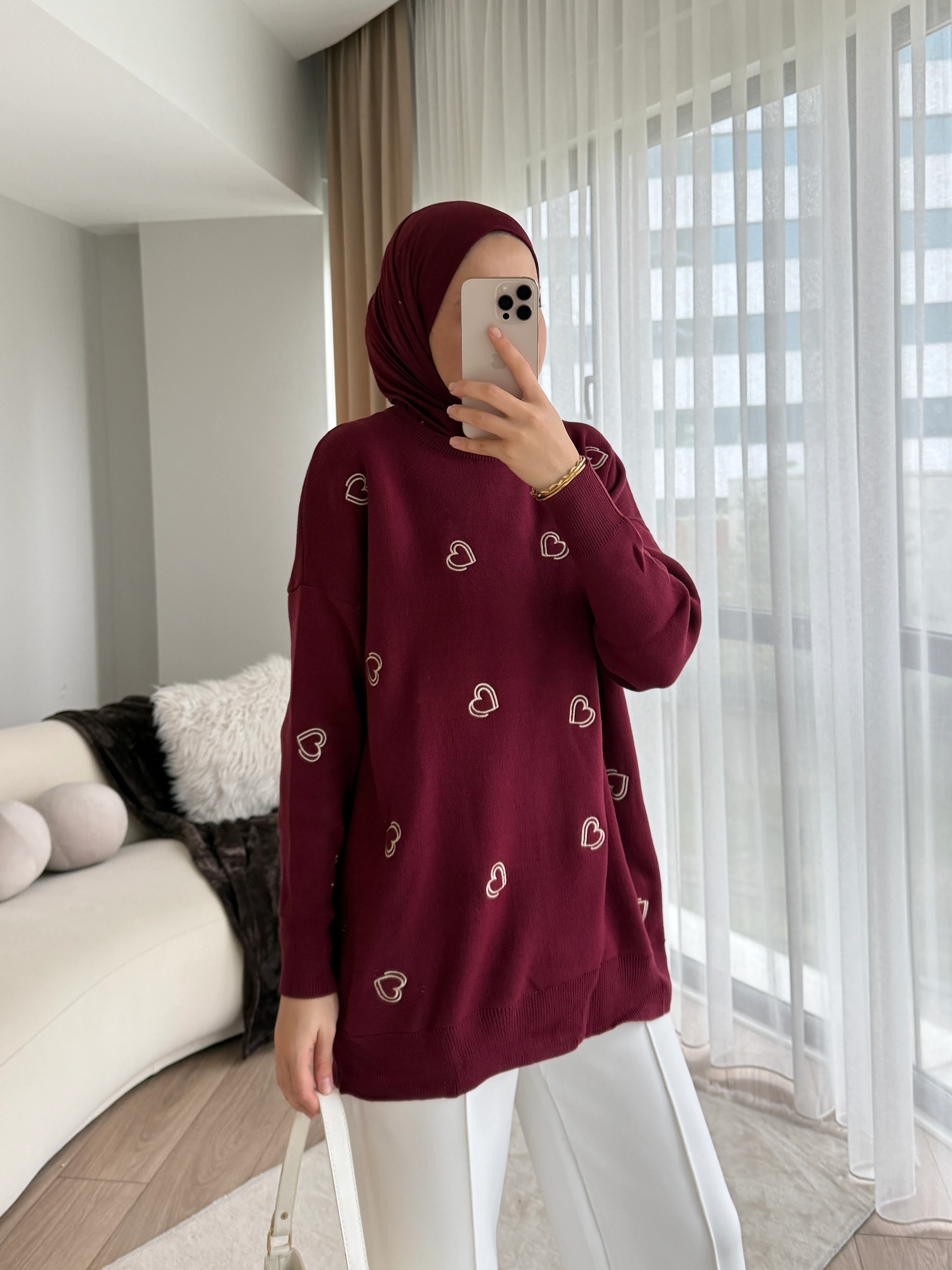 Nare Tunik Bordo 