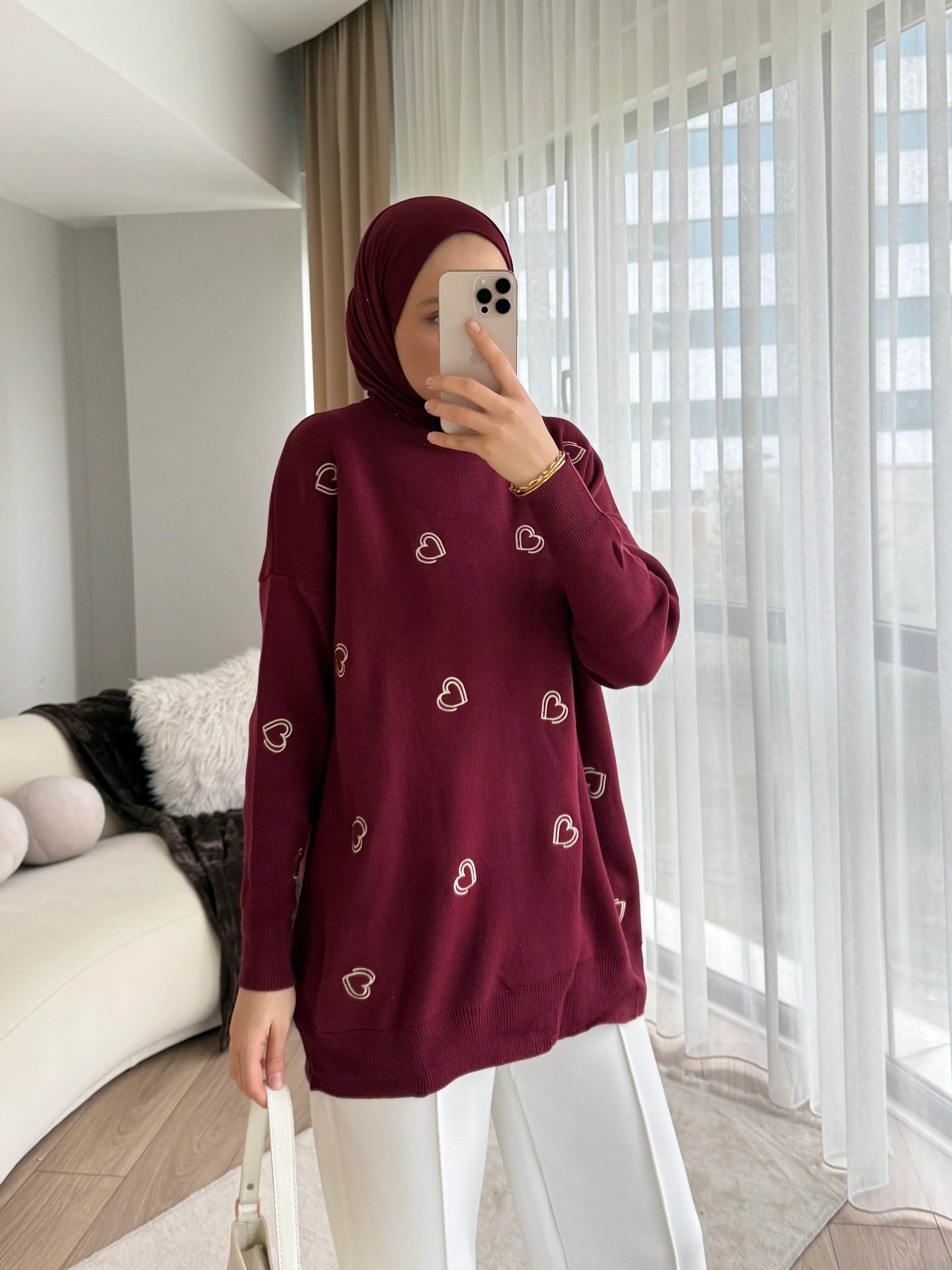 Nare Tunik Bordo 
