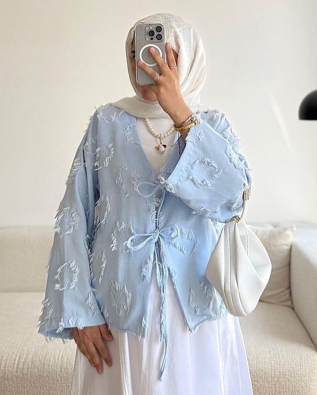 Çilek Kimono Mavi