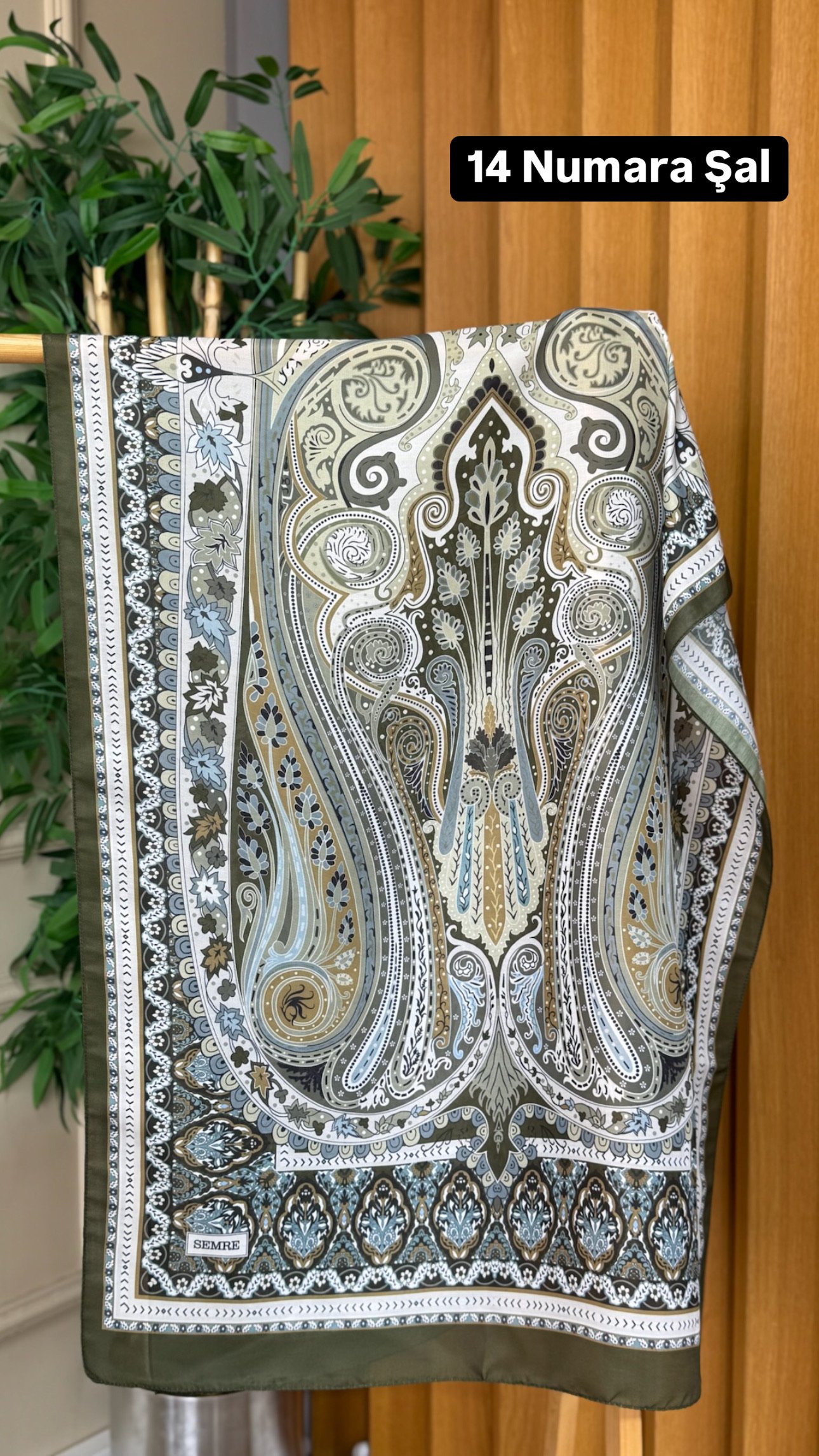 14 Numara Desenli Şal