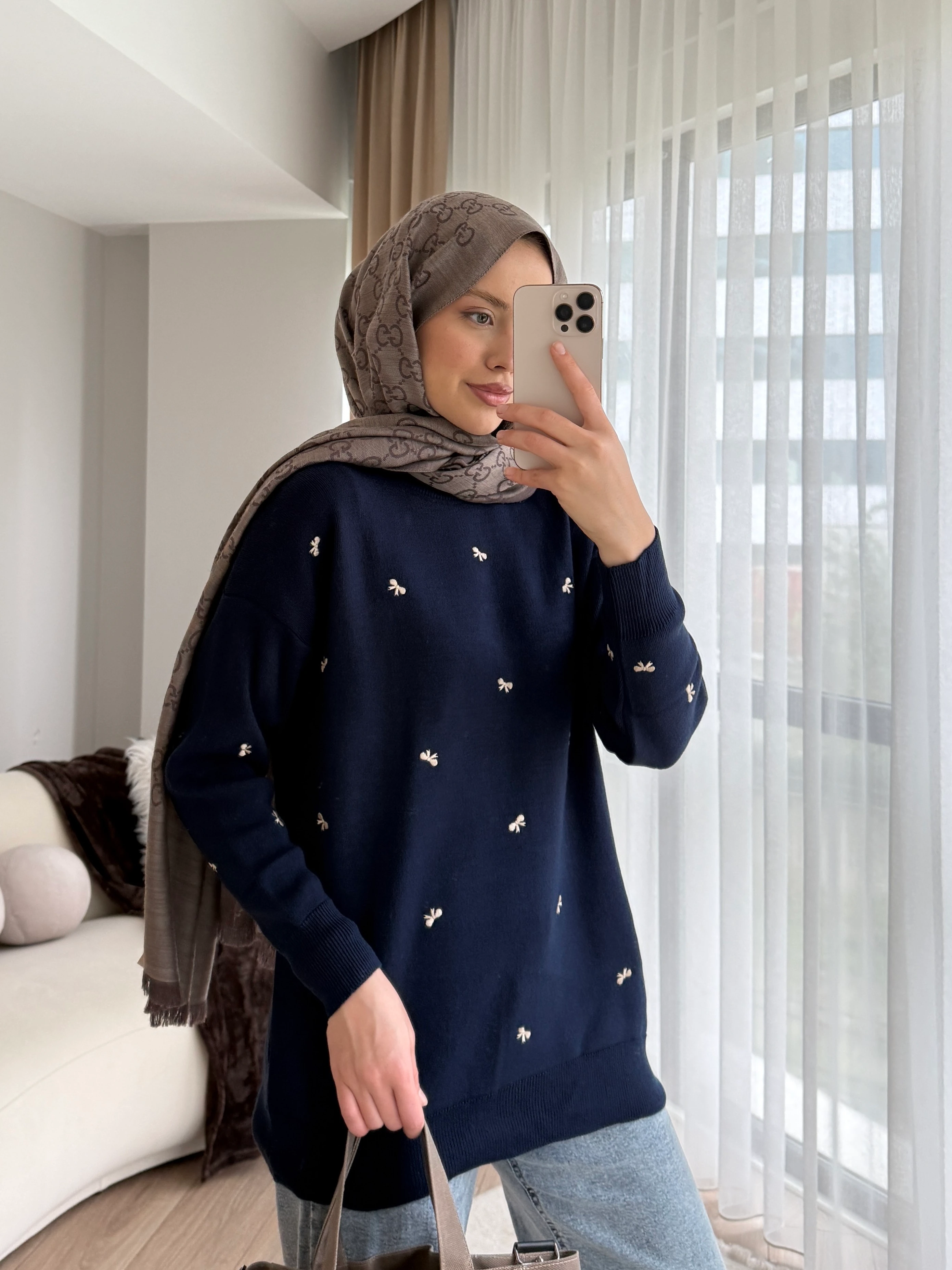 Eylem Tunik Lacivert 