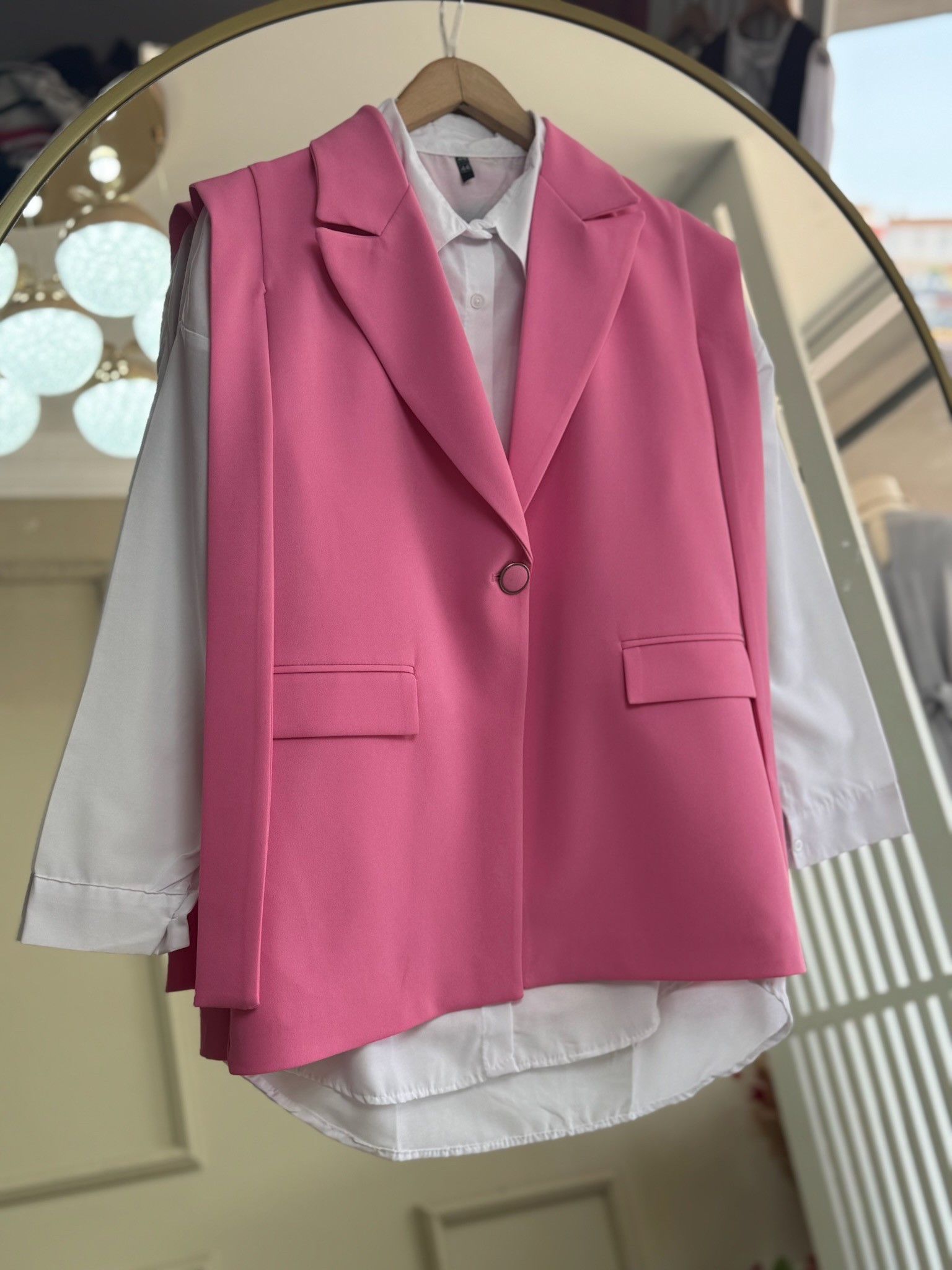 Pudra Blazer Yelek