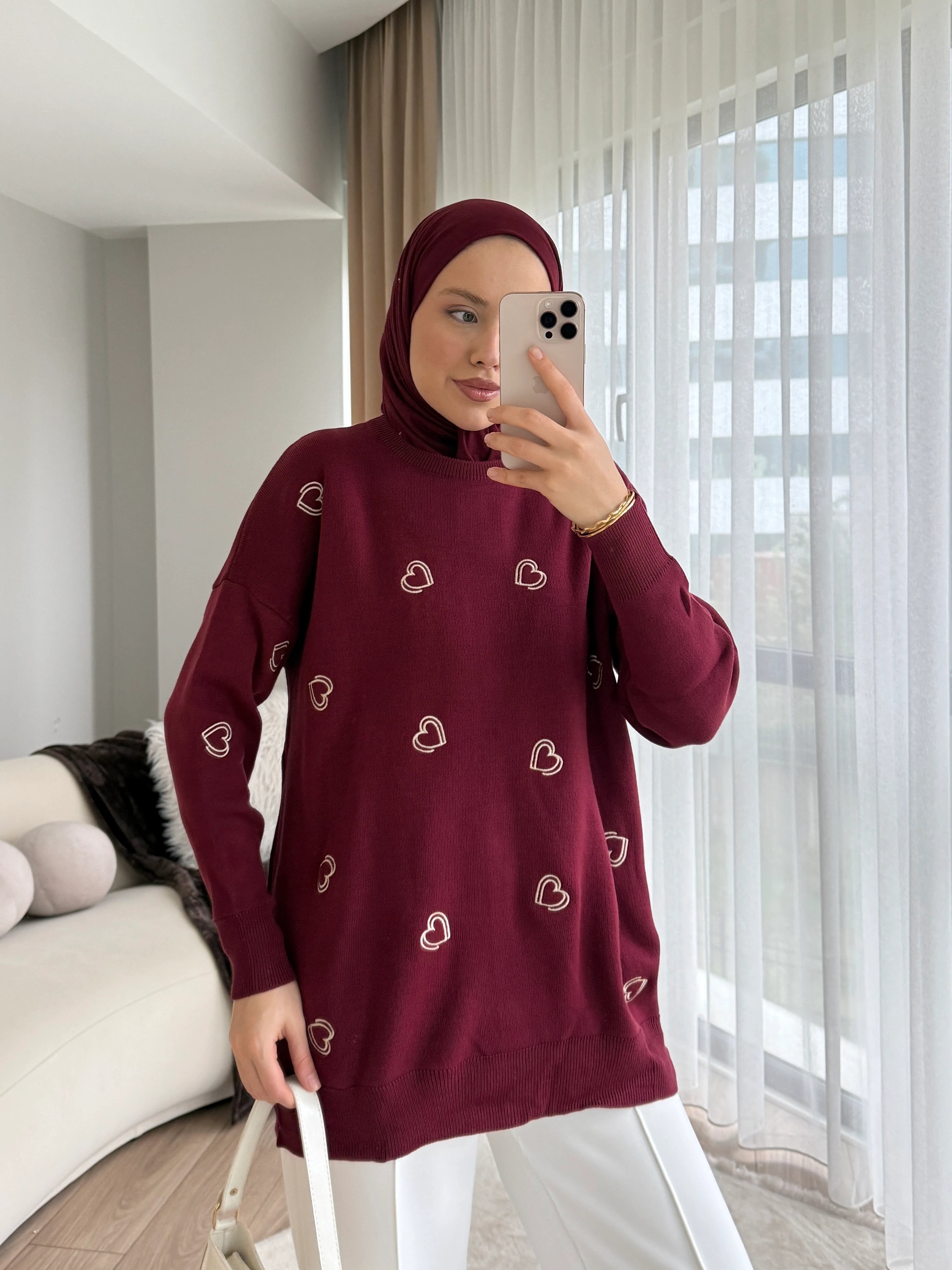 Nare Tunik Bordo 