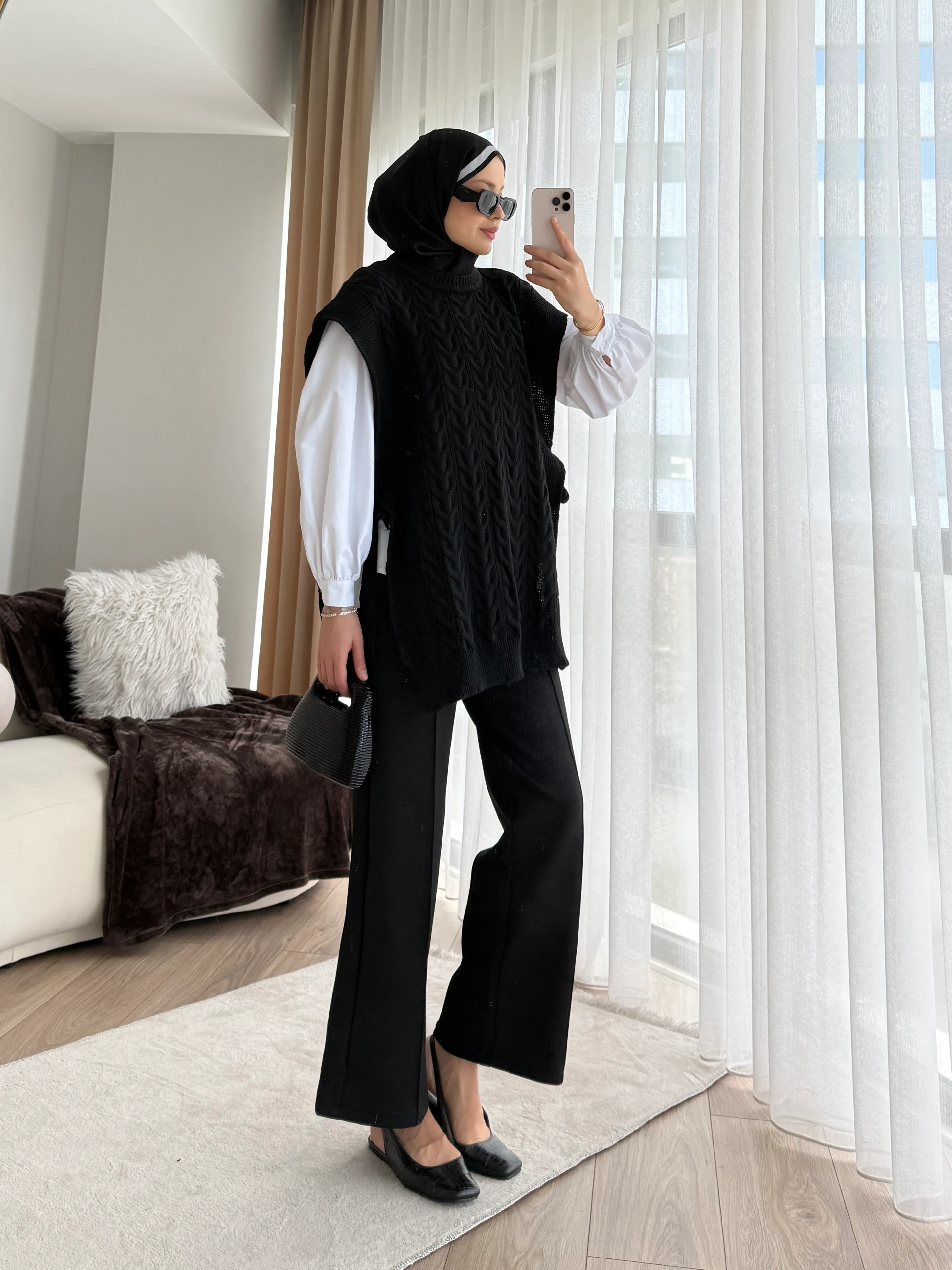 Özge Süveter Siyah 