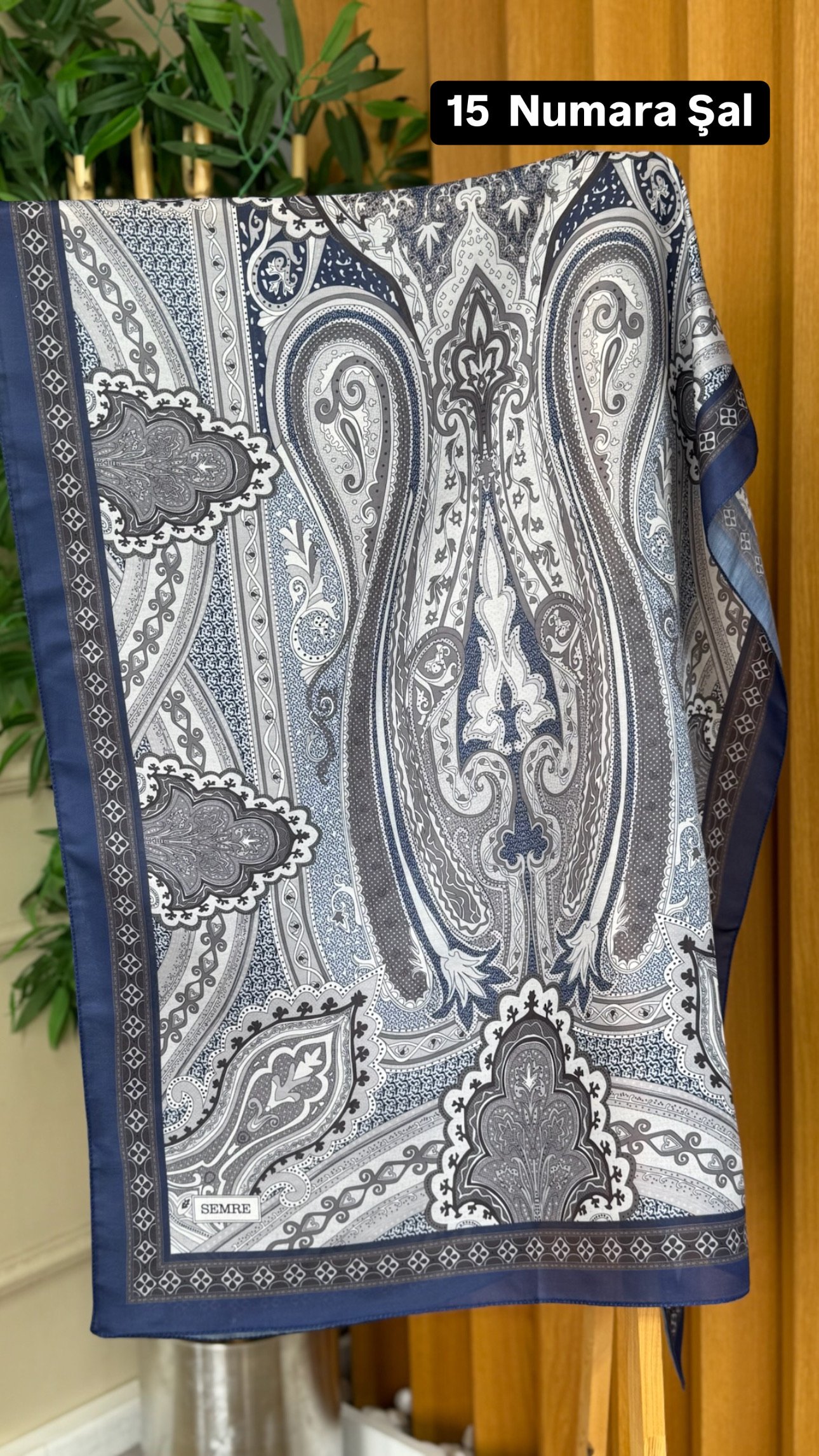 15 Numara Desenli Şal