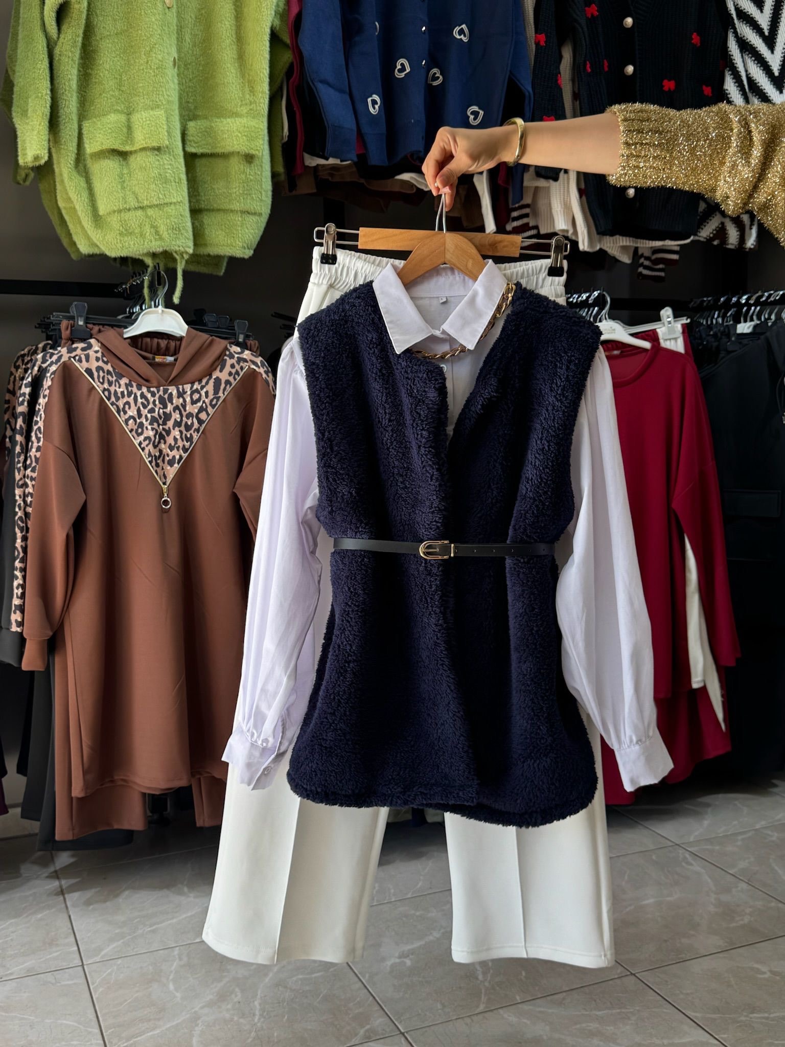 Doğa Yelek Lacivert 