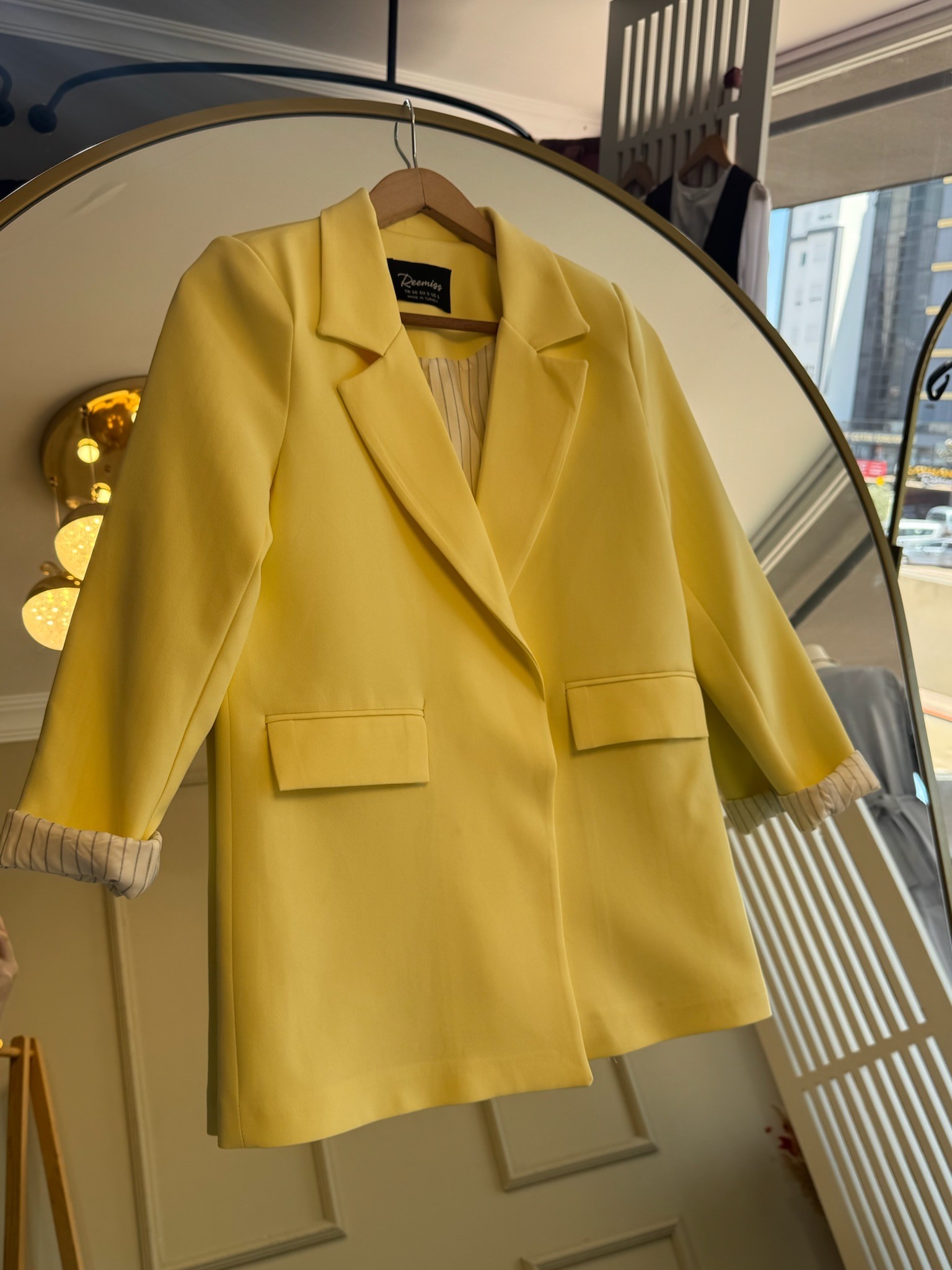 Sarı Blazer Ceket