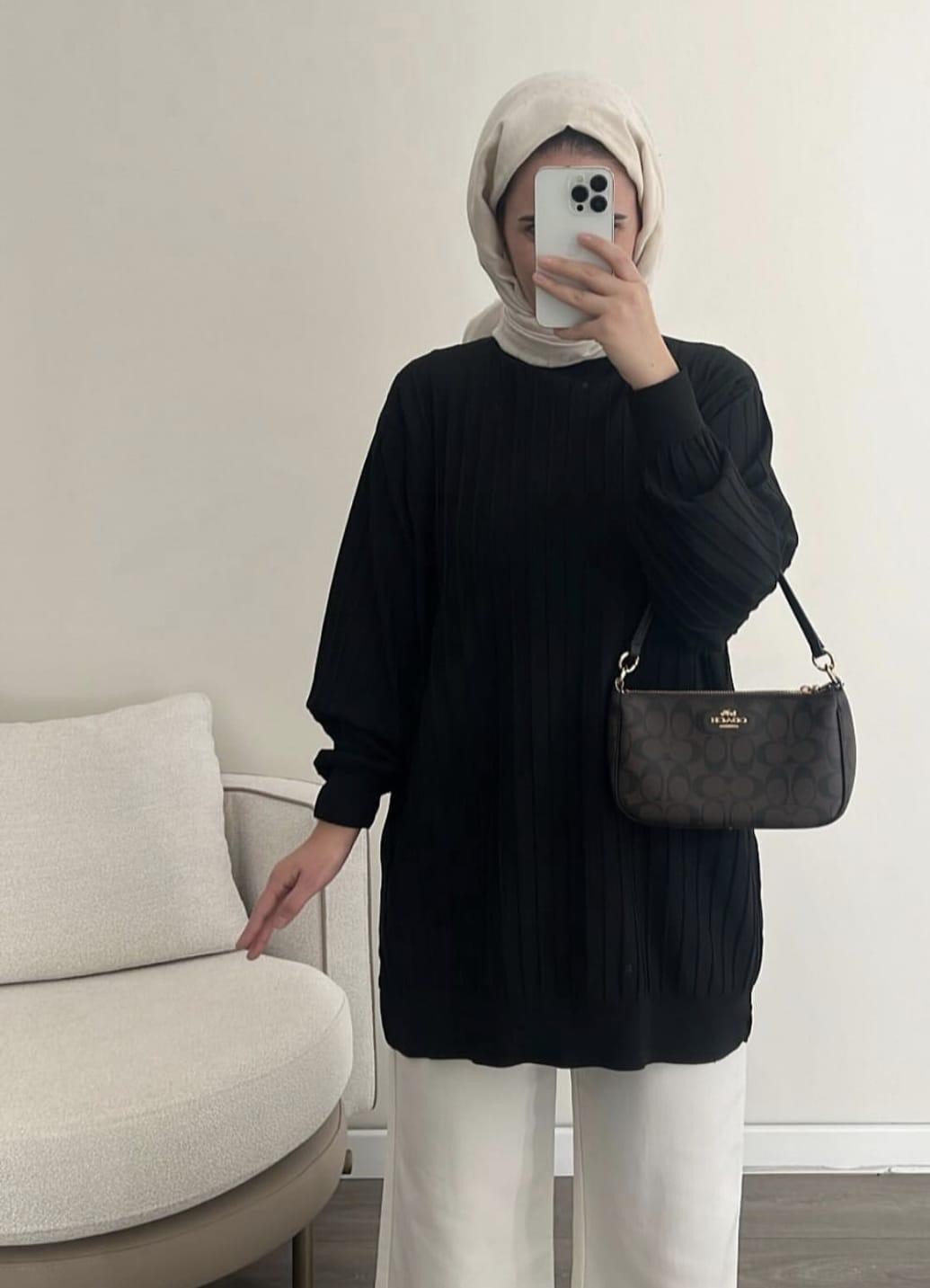 Siyah Neva Tunik 