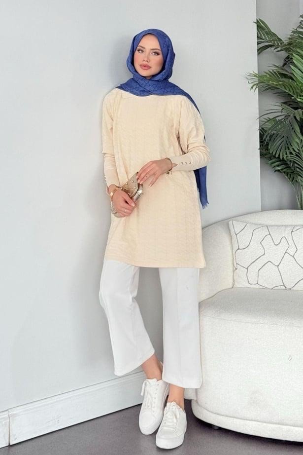 İkra Tunik Krem 