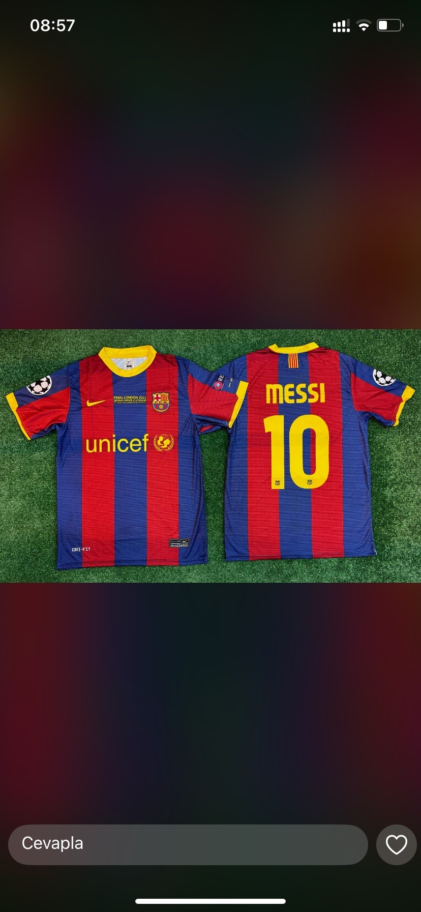 Barcelona 2010-11 messi forması