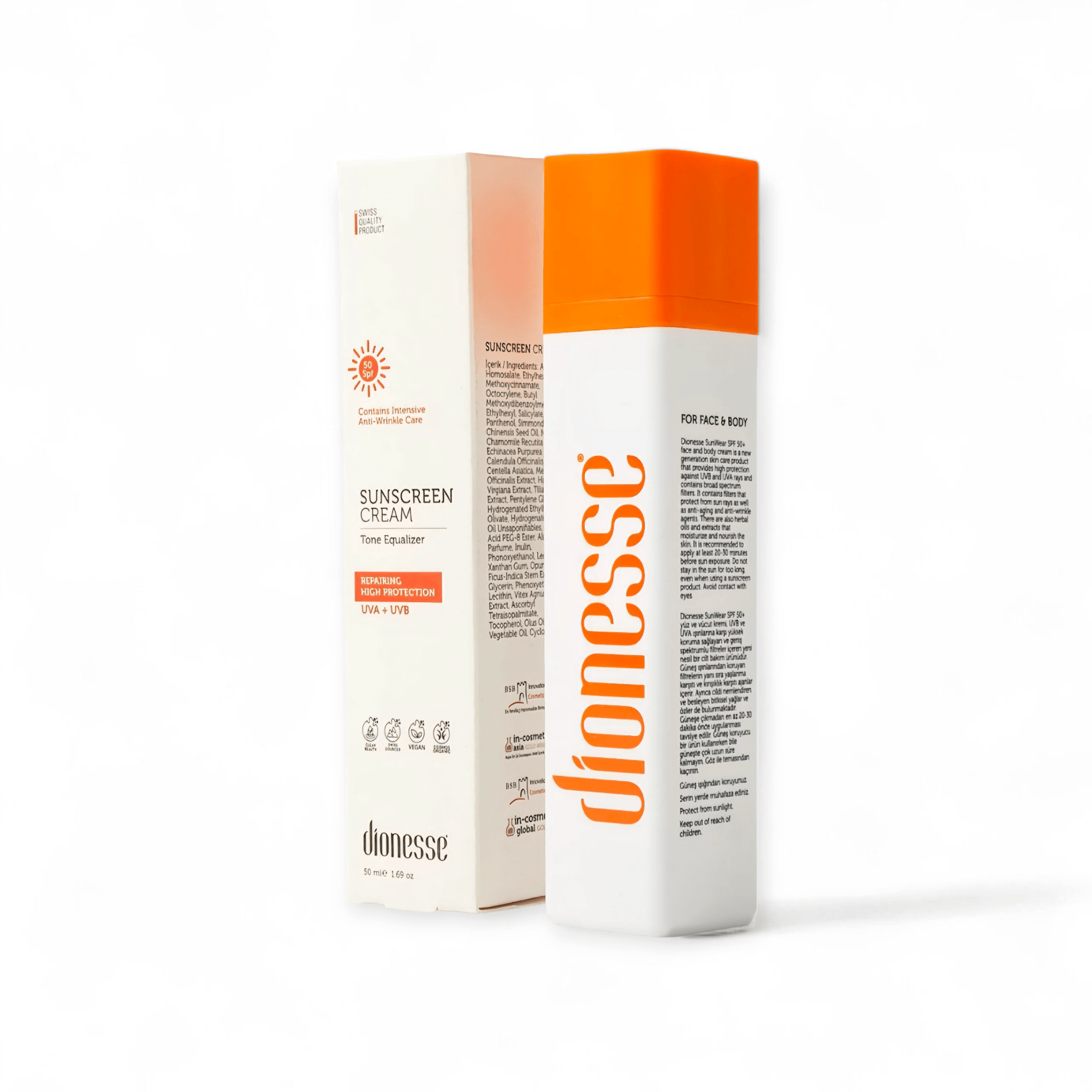 Mineral Filtreli Güneş Kremi 50+SPF - 50 ml | Nemlendirici ve Leke Karşıtı Güneş Kremi
