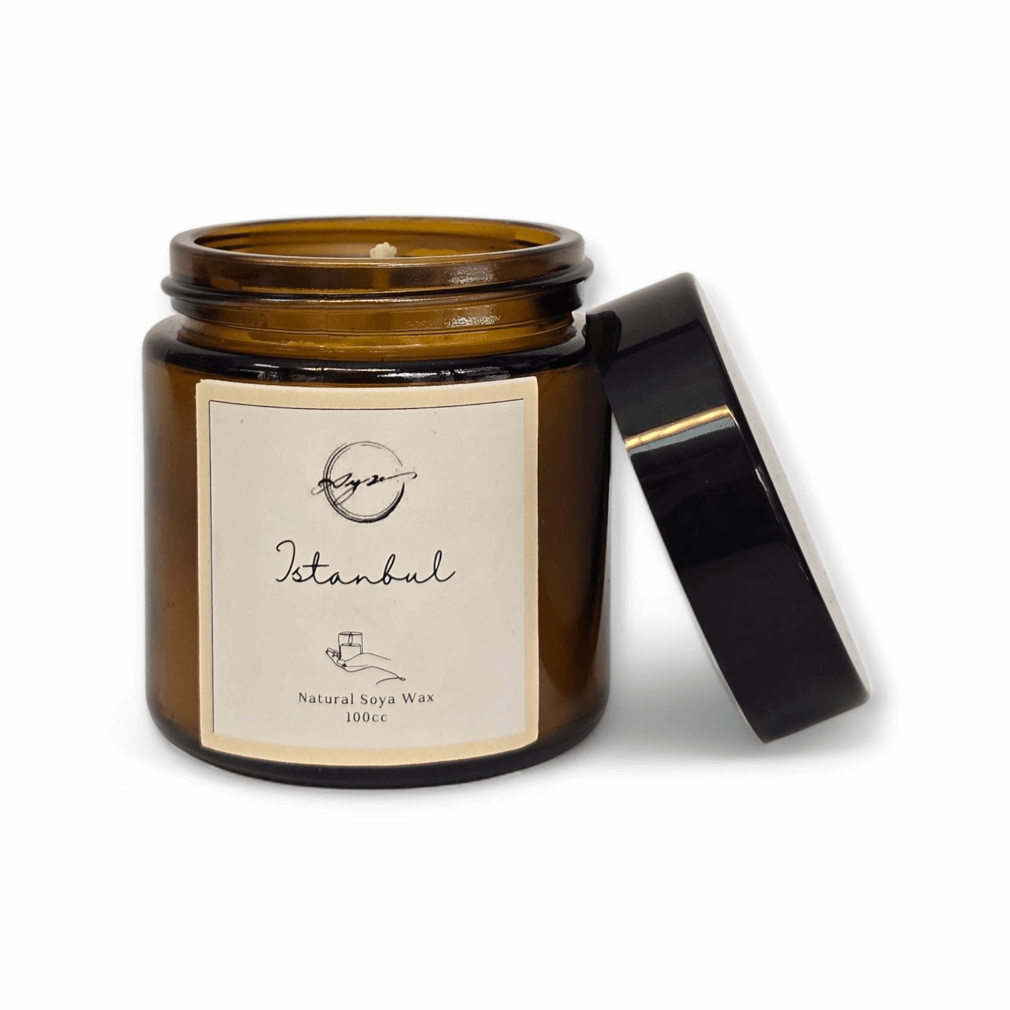 Doğal Soya Wax İstanbul Esanslı El Yapımı Mum – 100cc