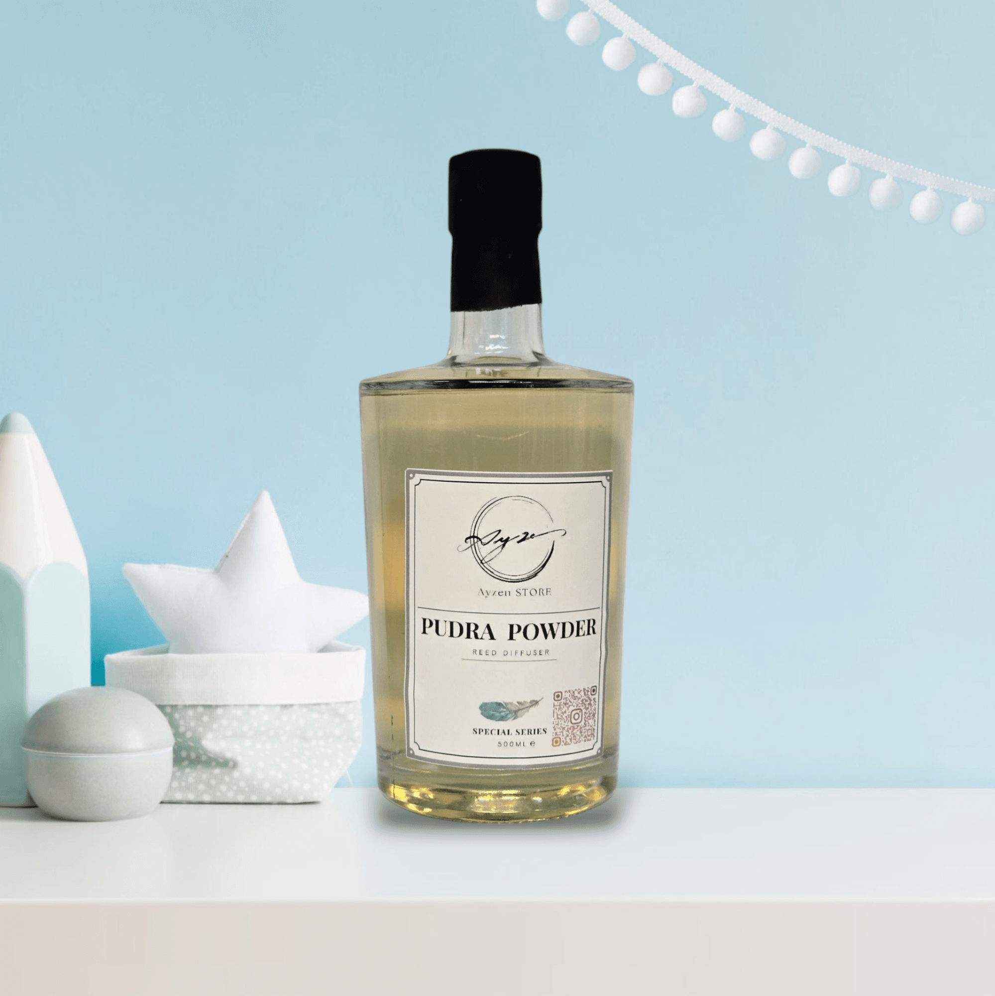 Pudra Powder 500 ml Çubuklu Ortam Kokusu