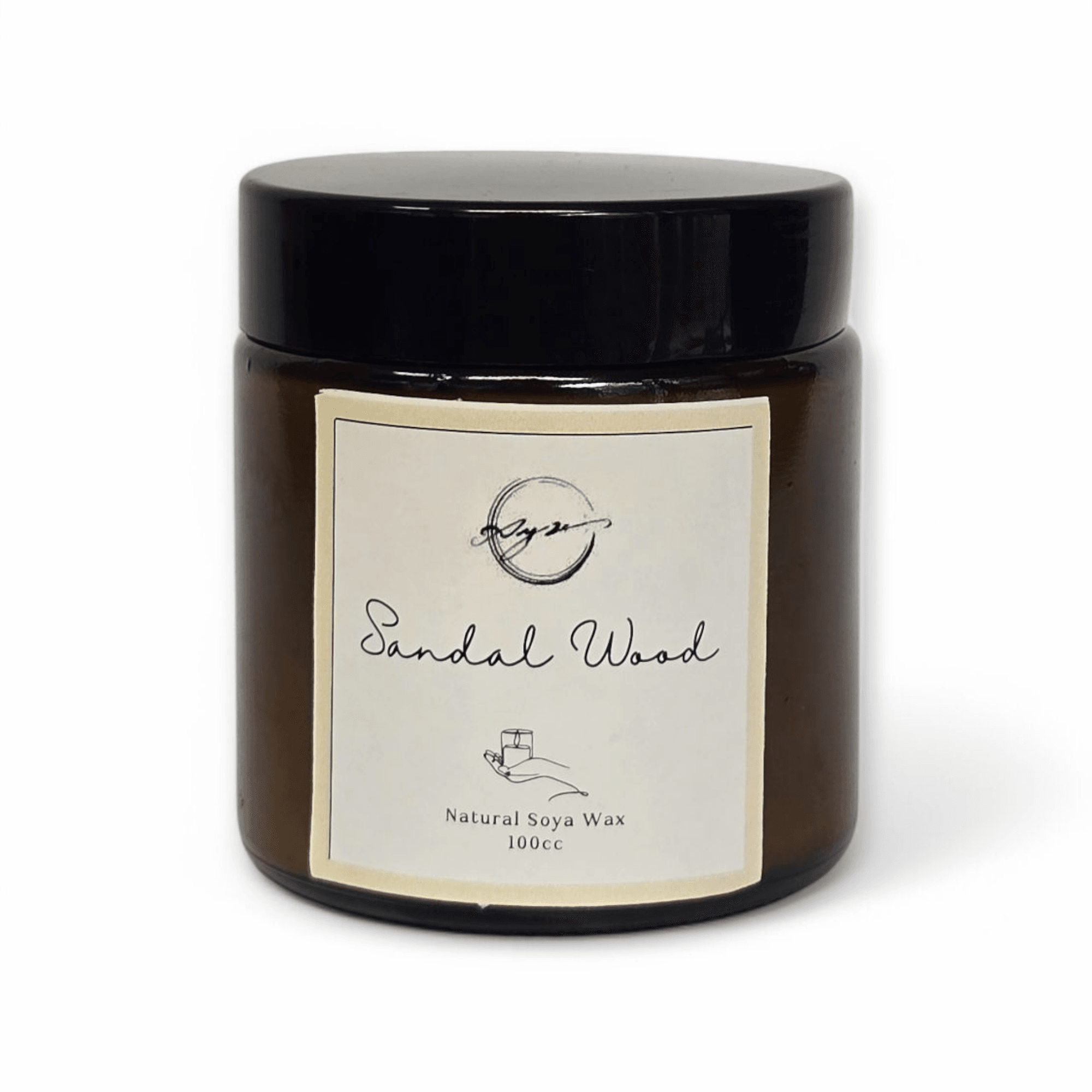 Doğal Soya Wax Sandal Ağacı (Sandalwood) Esanslı El Yapımı Mum – 100cc