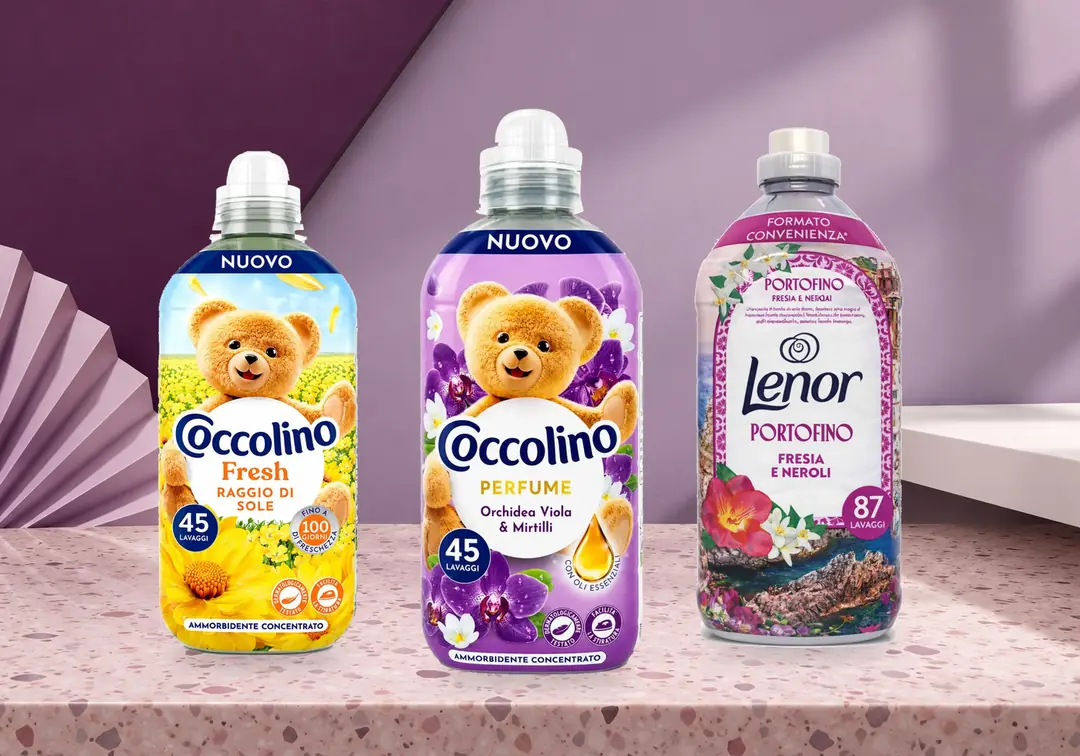 Coccolino Orkide ve Fresh Raggio di Sole ile Lenor Portofino çamaşır bakım ürünleri