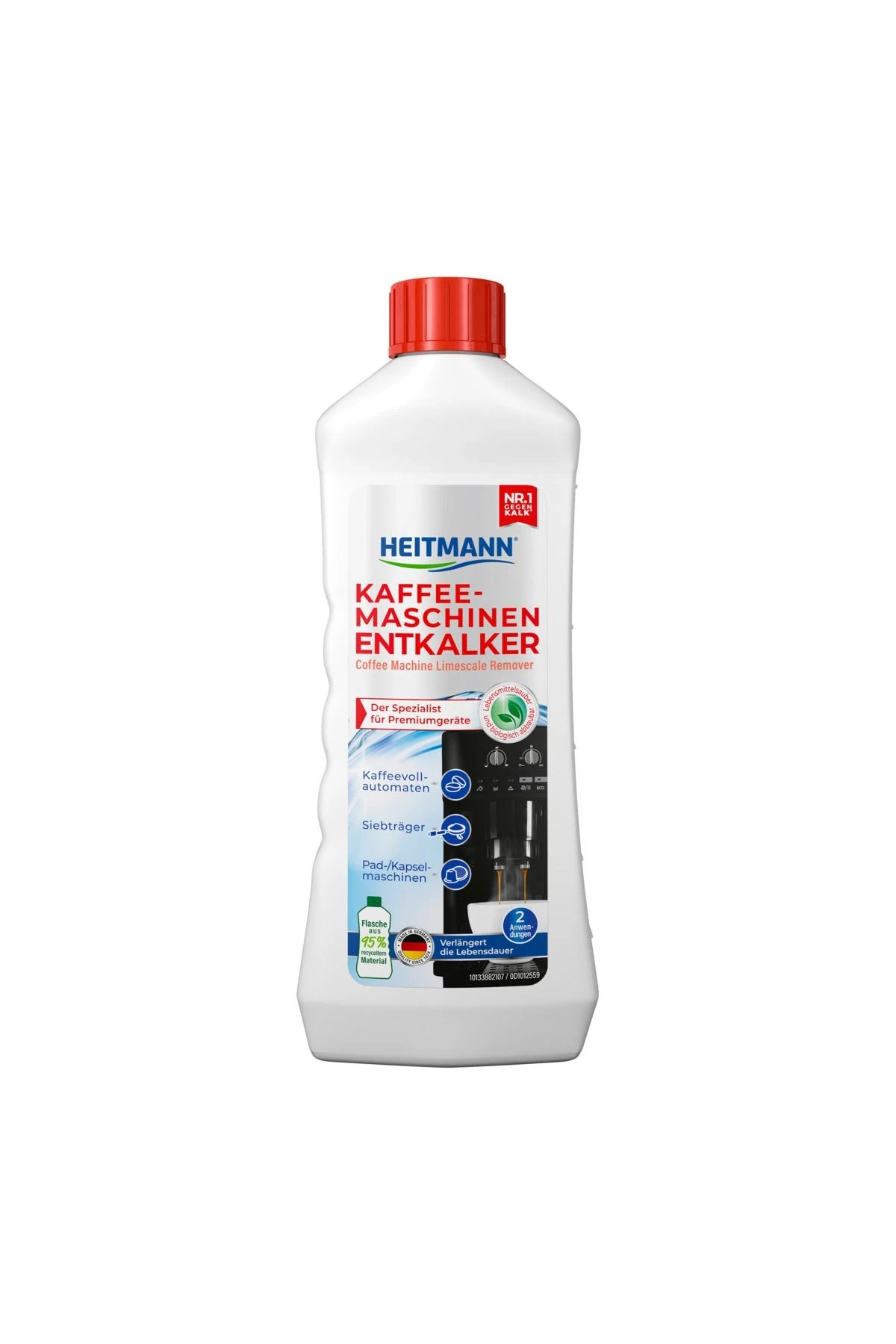 Heitmann Kahve Makinası (otomatik,portafiltre,ped,kapsül) Temizleme Ve Kireç Sökücü Özel Sıvı 250ml