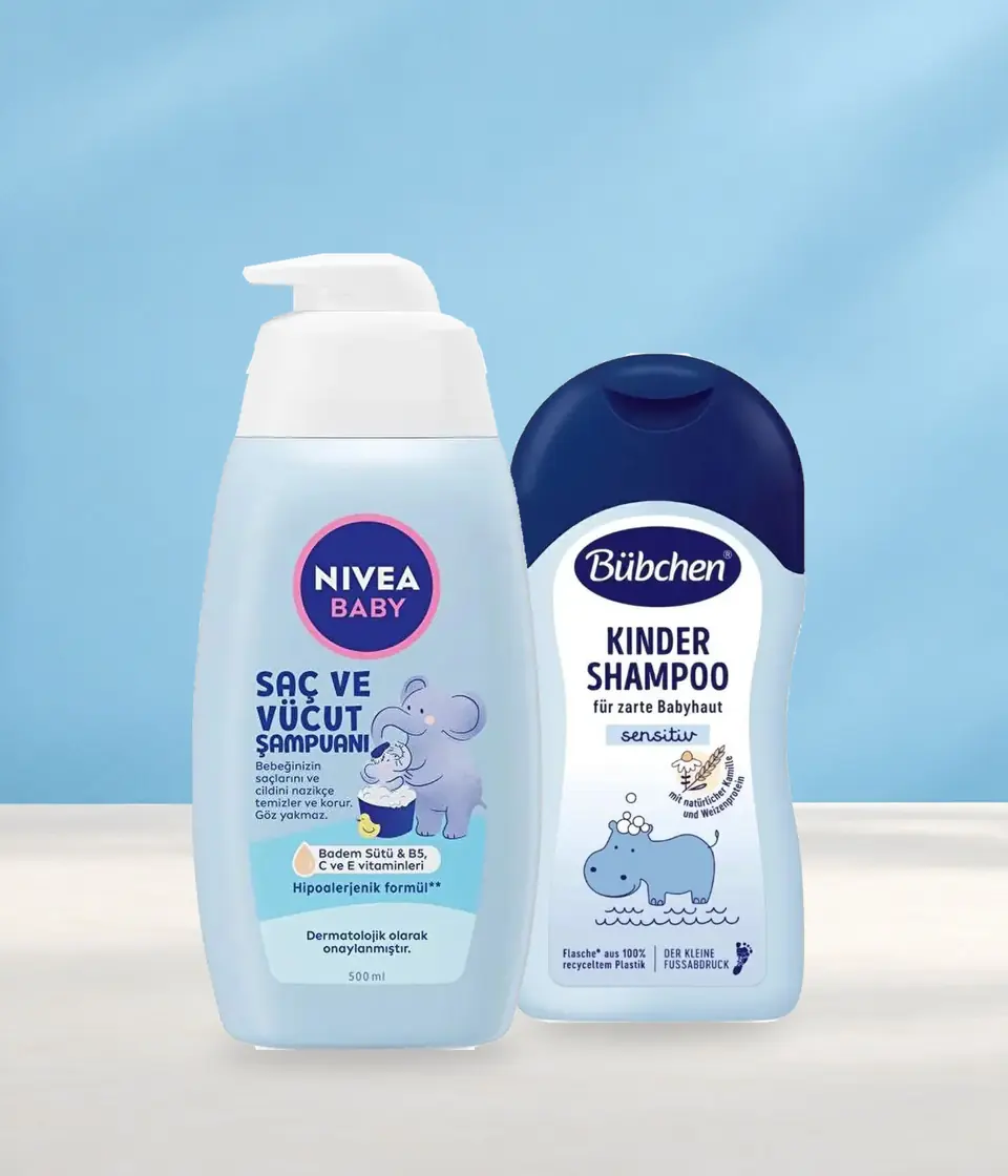Nivea Baby 500 ml ve Bübchen Kinder 400 ml