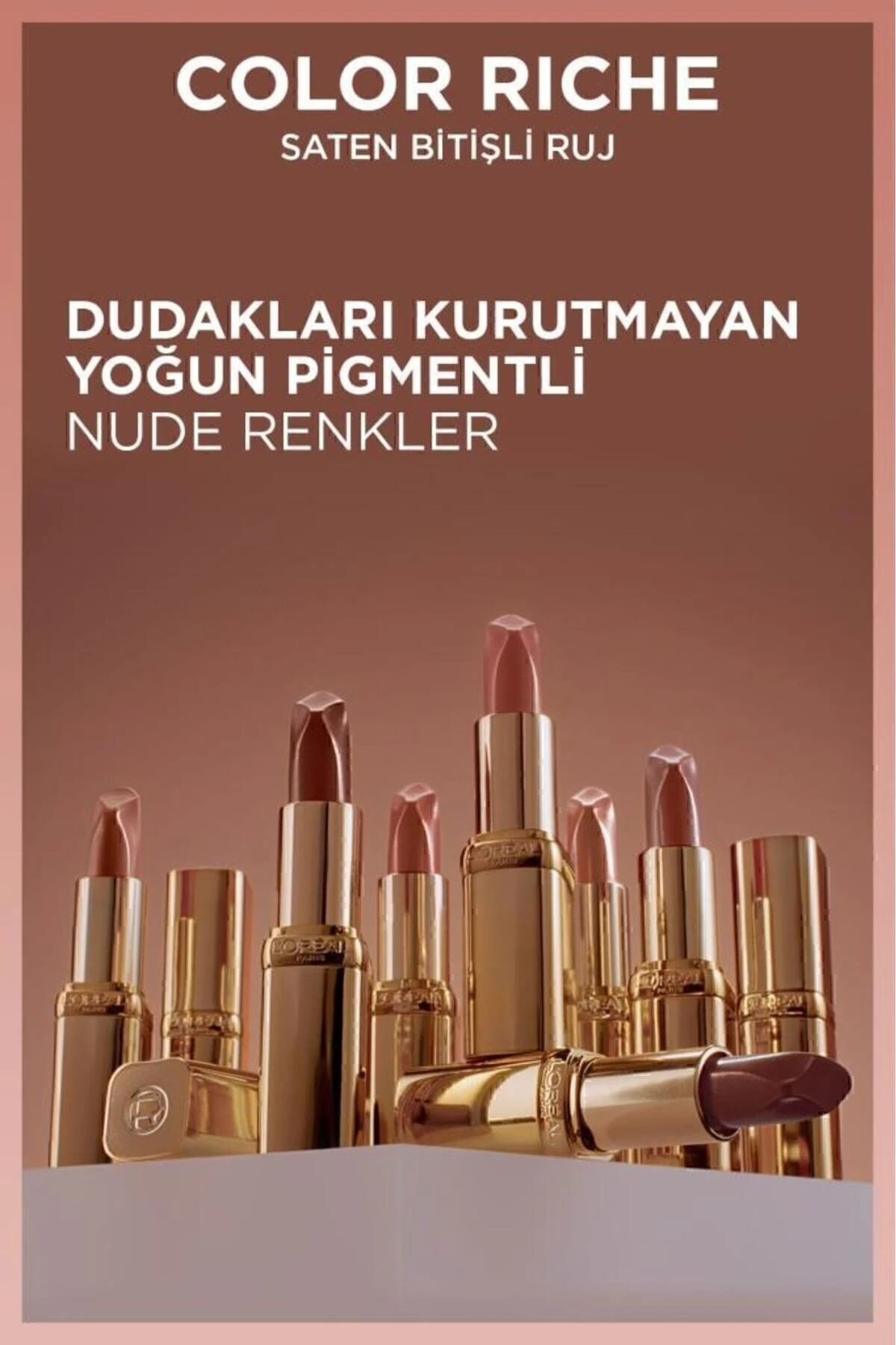 Color Riche Saten Bitişli Ruj 107 Seine Sunset - Nude