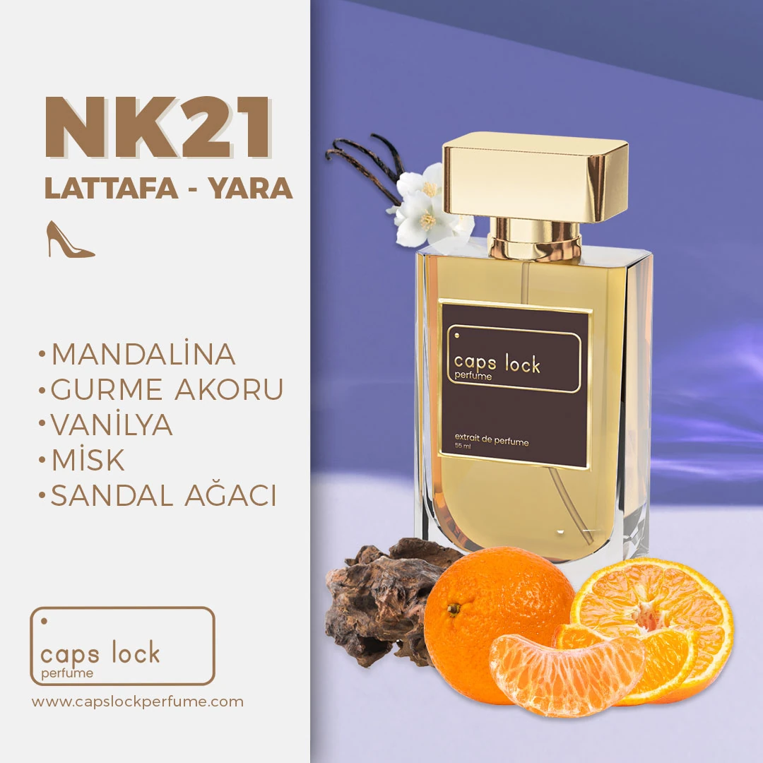 NK21 - CAPS LOCK Perfume (Lattafa-Yara Muadili) 60 ml.