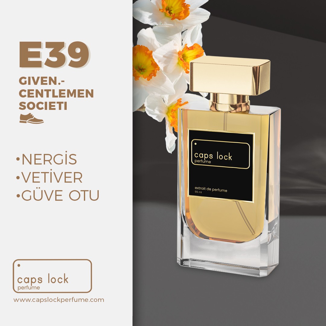 E39 - CAPS LOCK Perfume (Givenchy-Gentleman Society Muadili) 55 ml.