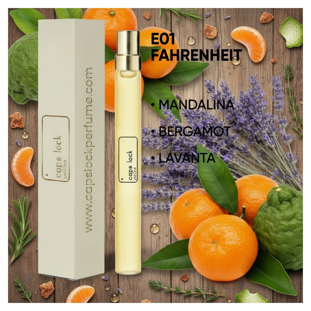E01 - CAPS LOCK Perfume - Christian Dior Fahrenheit Muadili 10 ml.