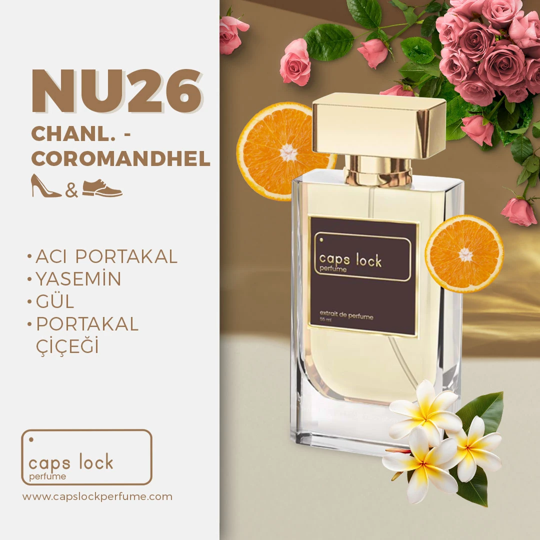 NU26 - CAPS LOCK Perfume (Chanel-Coromandel Muadili) 60 ml.