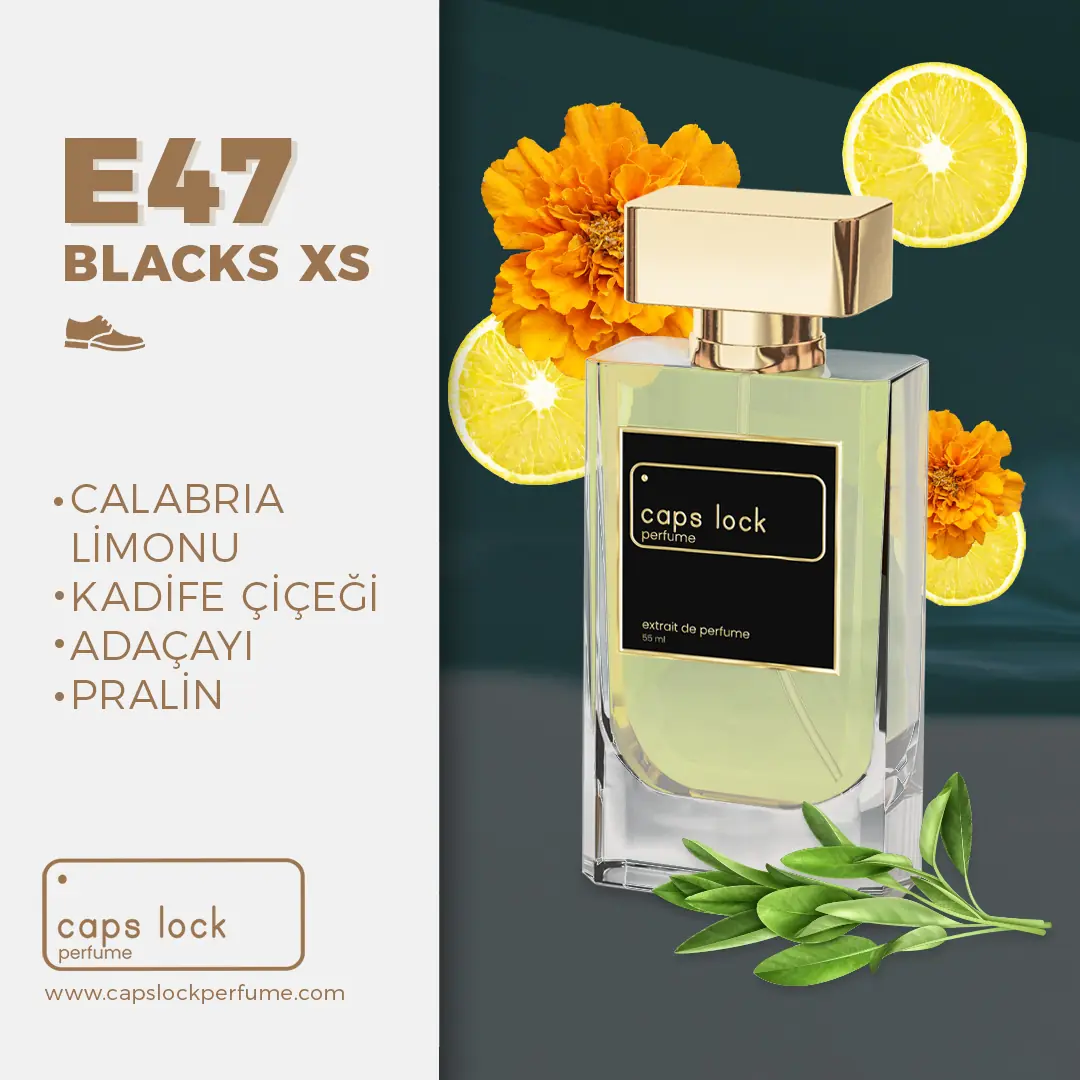 E47 - CAPS LOCK Perfume (Black XS Muadili) 55 ml. ₺ 586.50