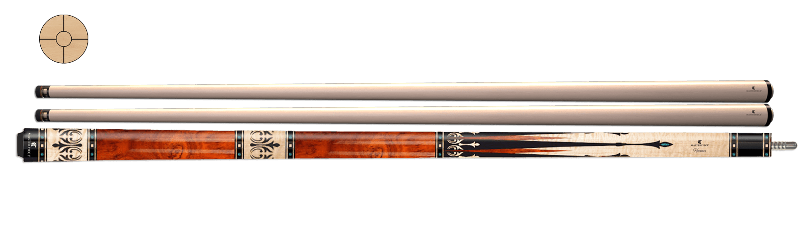 Masterpiece HERMES 2 Adet 5 Parça Lamine Şaftlı Bilardo Istakası