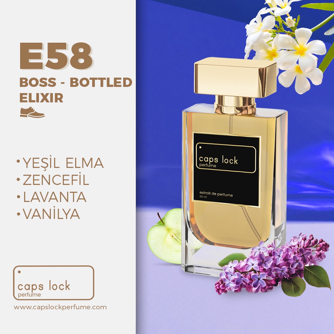 E58 - CAPS LOCK Perfume (Boss-Bottled Elixir Muadili) 55 ml.