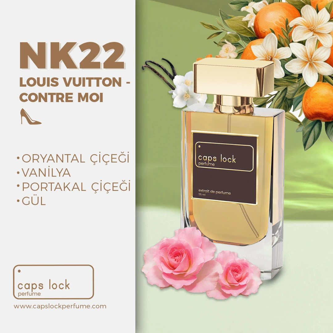 NK22 - CAPS LOCK Perfume (Louis Vuitton-Contre Moi Muadili) 60 ml.
