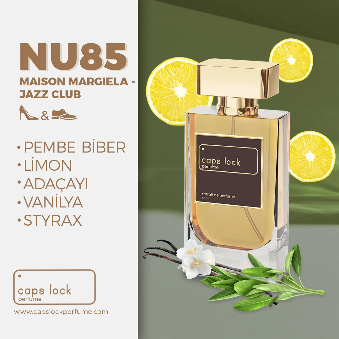 NU85 - CAPS LOCK Perfume (Maison Margiela-Jazz Club Muadili) 60 ml.