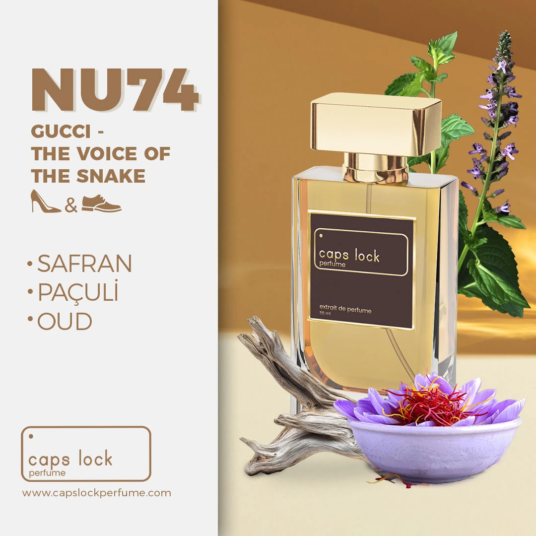 NU74 - CAPS LOCK Perfume (Gucci-The Voice Of The Snake Muadili) 60 ml.