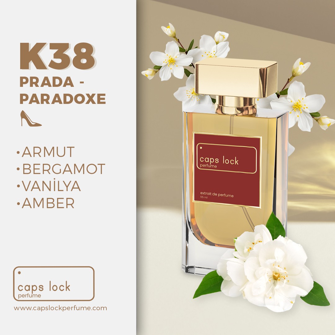 K38 - CAPS LOCK Perfume (Prada-Paradoxe Muadili) 55 ml.