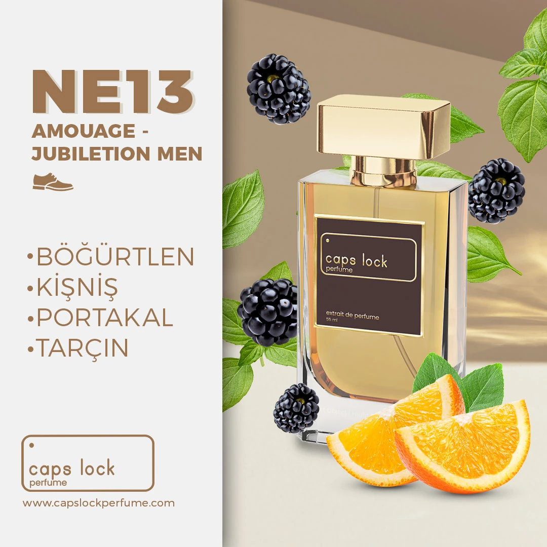 NE13 - CAPS LOCK Perfume (Amouage-Jubilation Man Muadili) 60 ml.