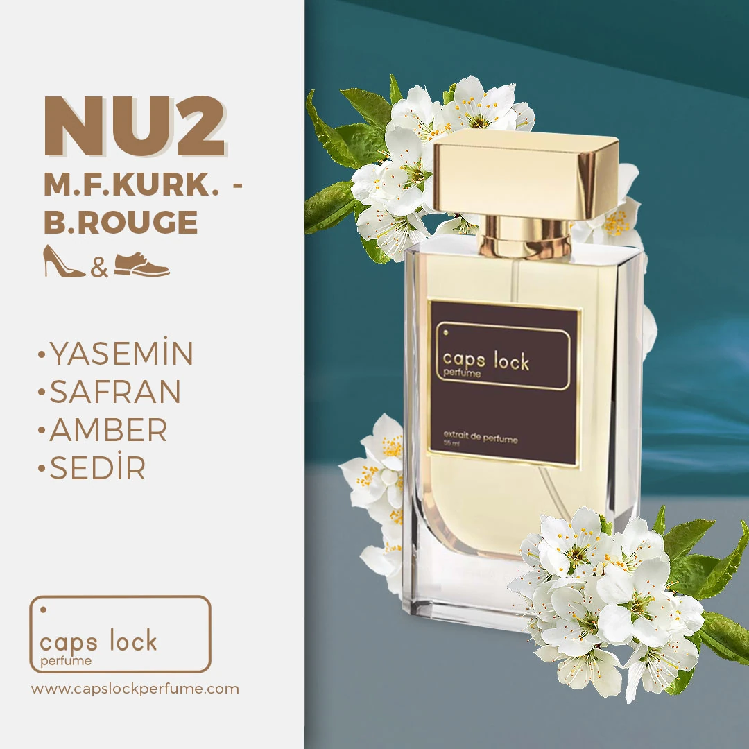 NU02 - CAPS LOCK Perfume (Maison Francis Kurkdjian-Baccarat Rouge 540 Muadili) 60 ml.
