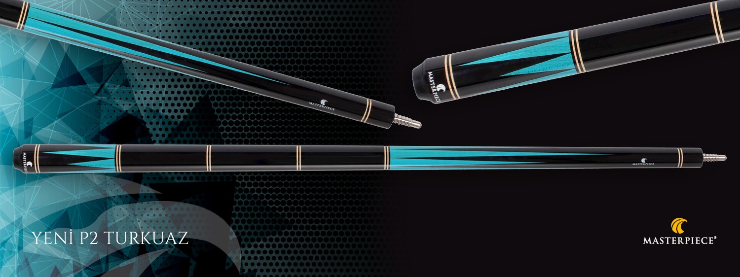 Masteriece  Bilardo Istakası-Yeni P2-Turkuaz 1 Adet (V-5 Parça Lamine Şaftlı)