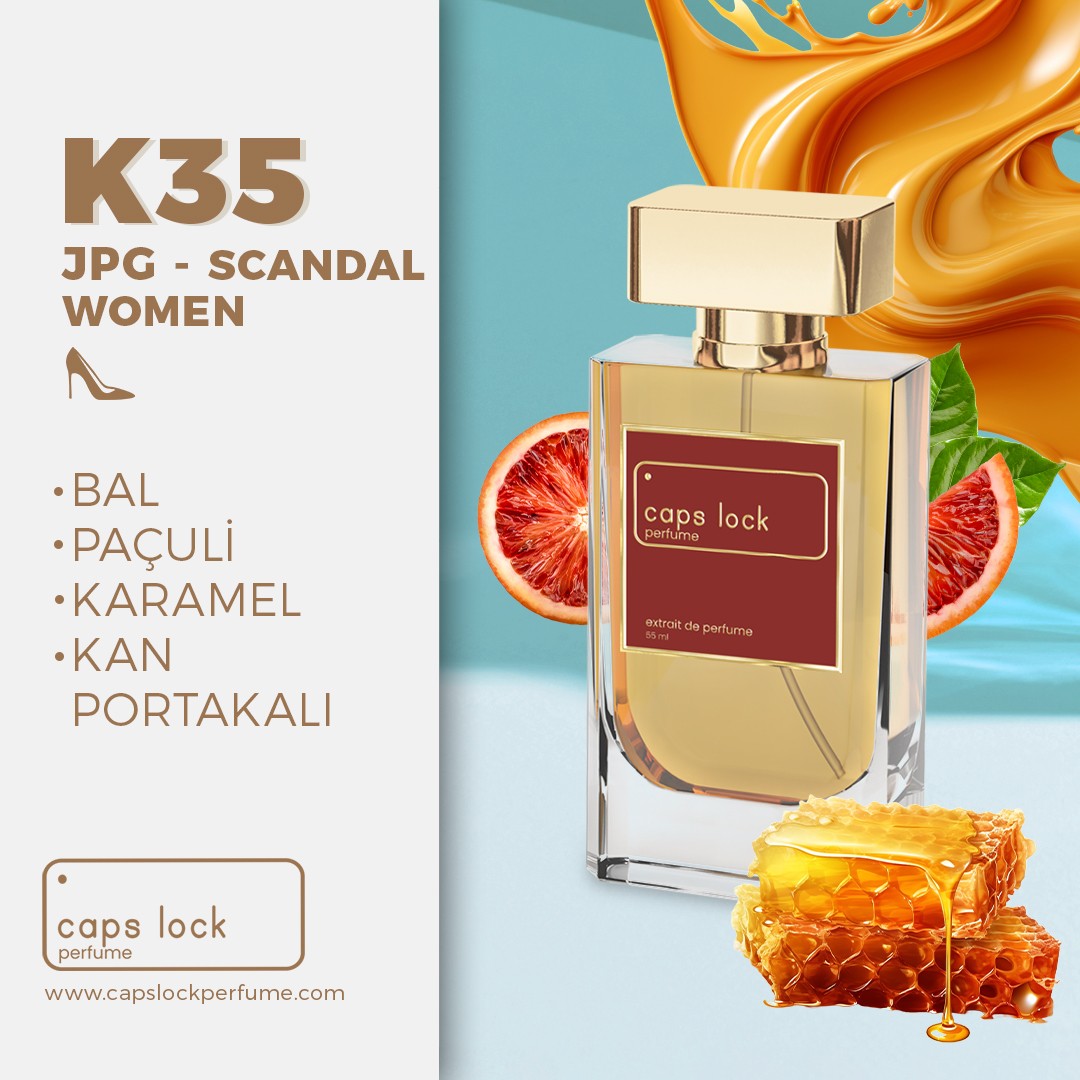 K35 - CAPS LOCK Perfume (JPG-Scandal Women Muadili) 55 ml.