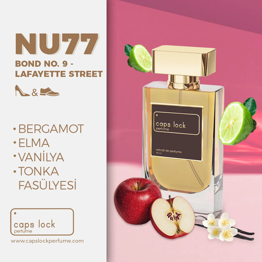 NU77 - CAPS LOCK Perfume (Bond No.9-Lafayette Street Muadili) 60 ml.