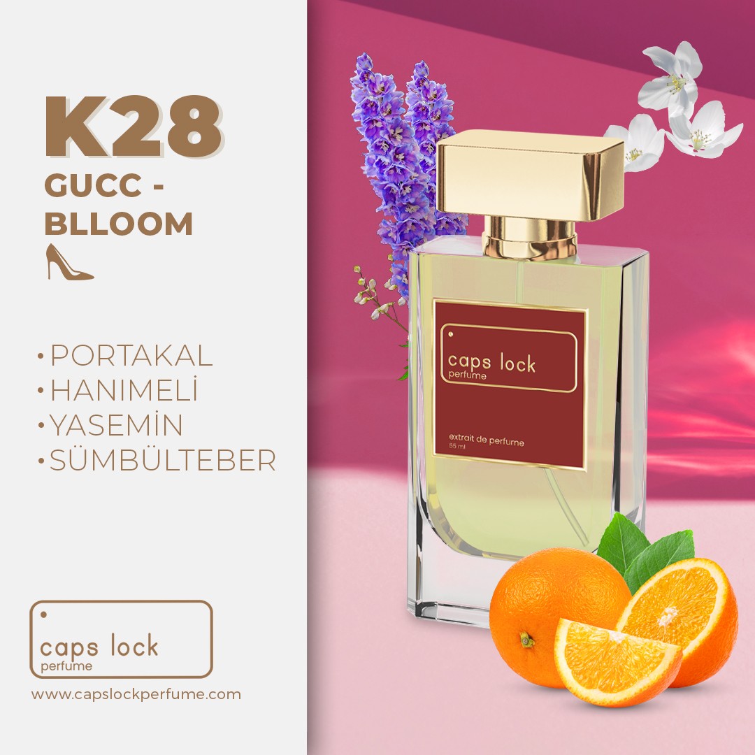 K28 - CAPS LOCK Perfume (Gucci-Bloom Muadili) 55 ml.