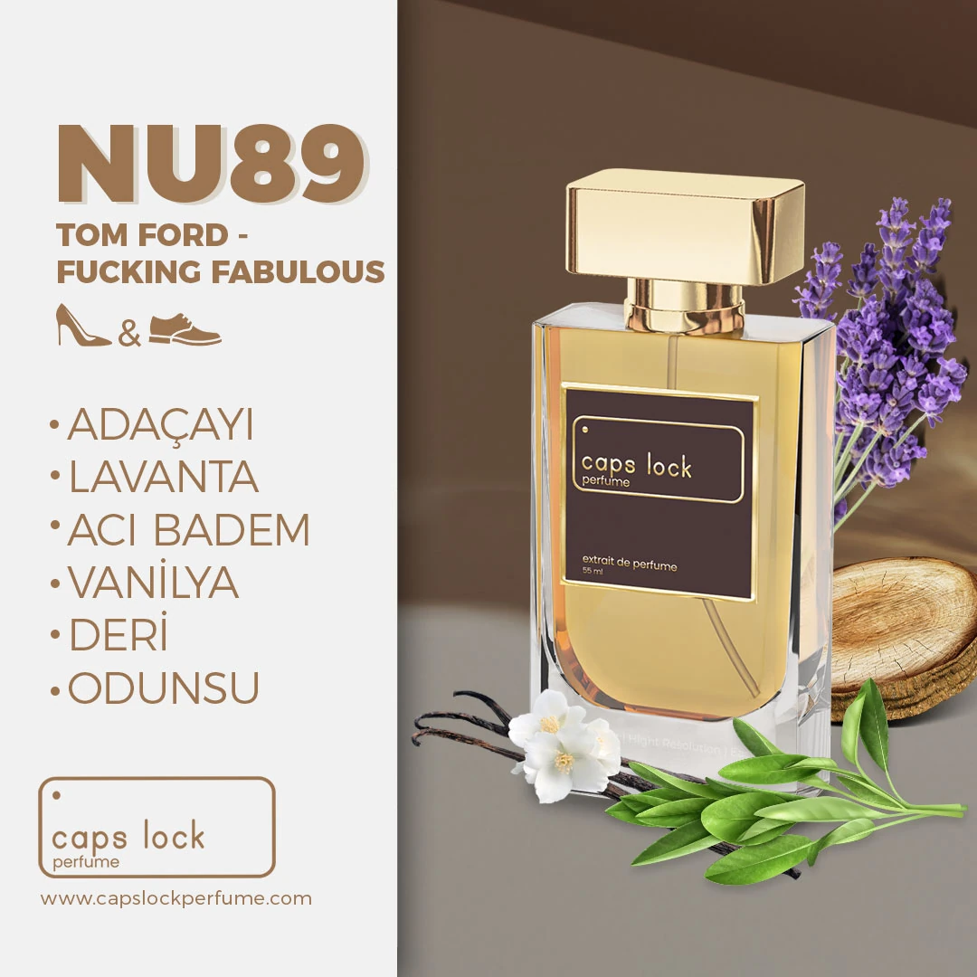 NU89 - CAPS LOCK Perfume (Tom Ford-Fucking Fabulous Muadili) 60 ml.