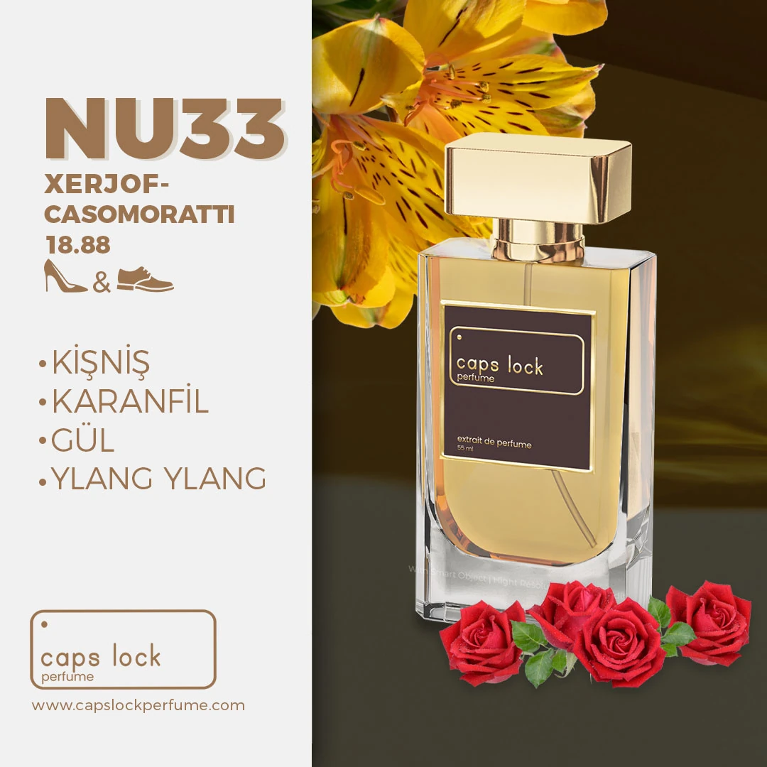 NU33 - CAPS LOCK Perfume (Xerjoff-Casamorati 1888 Muadili) 60 ml.