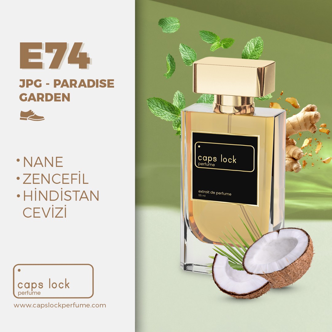 E74 - CAPS LOCK Perfume (JPG-Paradise Garden Muadili) 55 ml.