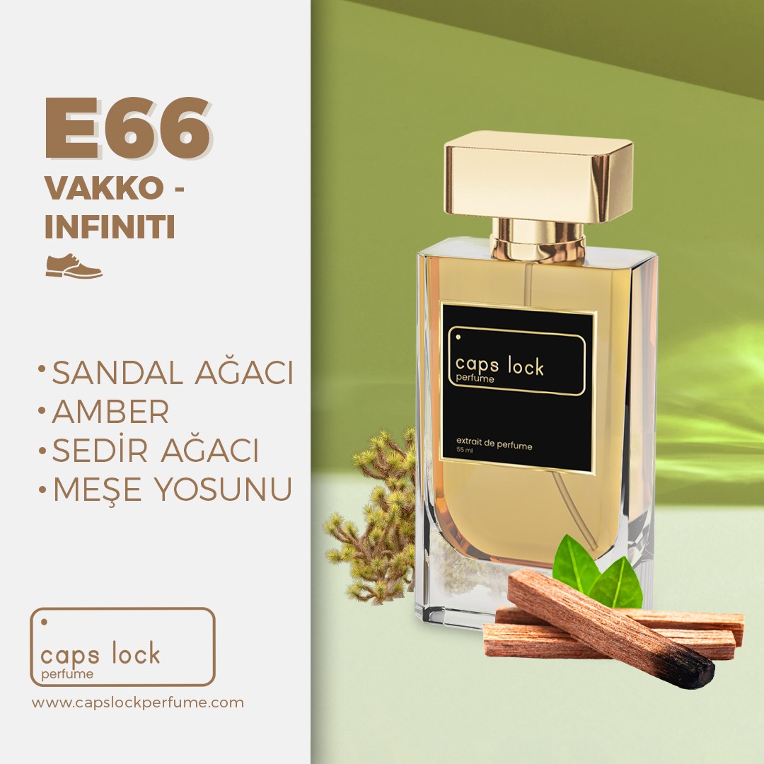 E66 - CAPS LOCK Perfume (Vakko-Infiniti Muadili) 55 ml.