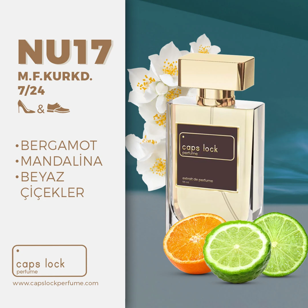 NU17 - CAPS LOCK Perfume (Maison Francis Kurkdjian-724 Muadili) 60 ml.