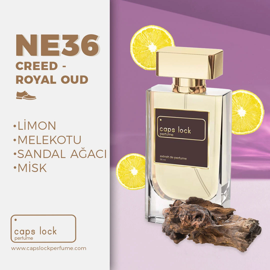 NE36 - CAPS LOCK Perfume (Creed-Royal Oud Muadili) 60 ml.